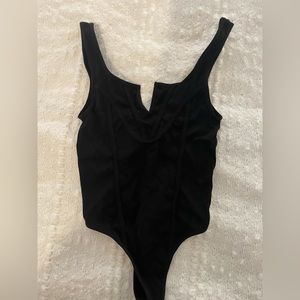 Forever 21 black corset bodysuit